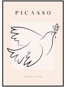Pablo Picasso - Holubice míru Rozměr plakátu: A4 (21 x 29,7 cm)