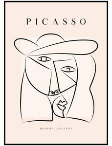 Pablo Picasso - Portrét Rozměr plakátu: A4 (21 x 29,7 cm)
