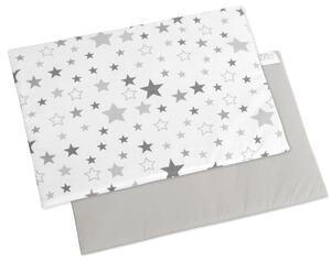 BELLATEX Polštářek pro kojence do postýlky Hvězda šedá, bílá 42x32 cm - tenký