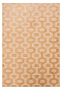Oranžový koberec s geometrickým vzorem BRELA 160x230 cm