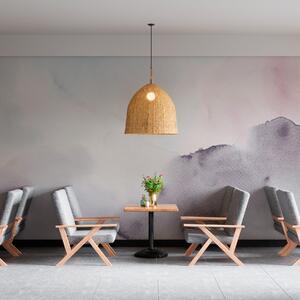 Fototapety Módní akvarelové skvrny minimalistický dekor ve fialové barvě, Fototapety akvarel, w00376v1 : uwalls.cz