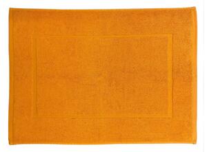 Koupelnová přeložka Comfort v oranžové barvě. Rozměr předložky je 50x70 cm