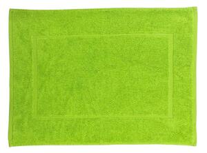 Koupelnová přeložka Comfort v zeleně pistáciové barvě. Rozměr předložky je 50x70 cm