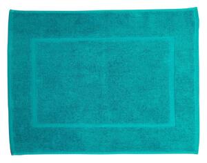 Koupelnová přeložka Comfort v azurově modré barvě. Rozměr předložky je 50x70 cm