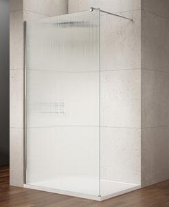 Gelco, VARIO CHROME jednodílná sprchová zástěna pro instalaci ke stěně, sklo nordic, 1100 mm, GX1511-05