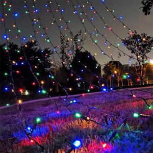 HJ Venkovní vánoční osvětlení, světelný řetěz 21m 210LED - Barevné LED barva: RGB