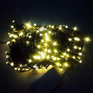 HJ Venkovní vánoční osvětlení, světelný řetěz 21m 210LED - Barevné LED barva: Teplá bílá/Warm white