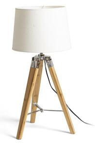 ALVIS stolní podstavec bambus/chrom 230V E27 28W - RED - DESIGN RENDL