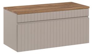 Comad Závěsná skříňka Iconic s deskou 80 cm kašmírová/dub coast evoke