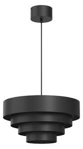 Lustr na lanku RINGS 1xE27/15W/230V černá