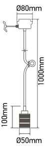 Napájecí kabel 1xE27/60W/230V