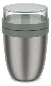 Termoska na jídlo z nerezové oceli ve stříbrné barvě/šalvějově zelená 500 ml Ellipse – Mepal