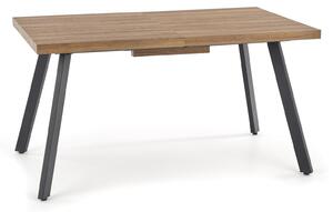 HALMAR Jídelní rozkládací stůl Berlin 140/180 cm ořech/černý