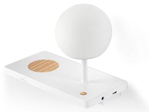 NIKO PC levá nástěnná lampa, bílá, PC difuzor - FARO