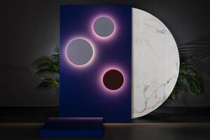 TOU 450 nástěnná lampa, bordó 45cm - FARO