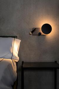 KLEE pravá nástěnná lampa, šedá, se čtecí lampičkou - FARO