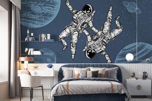 Fototapeta Dva astronauti se vznášejí ve vesmíru, Vesmírné fototapety, Populární fototapety, w00630v1 - Tapeko.co.cz
