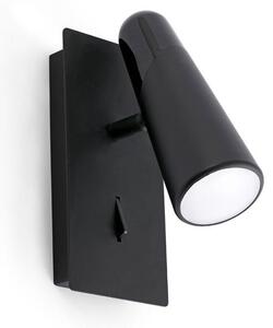 LAO nástěnná lampa, černá, 1L - FARO