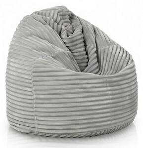 Sedací vak Primabag Giga Sako Velvet šedá
