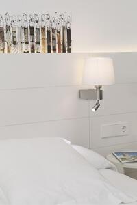 ROOM nástěnná lampa, bílá, se čtecí lampičkou - FARO