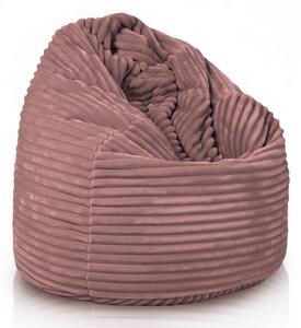 Sedací vak Primabag Giga Sako Velvet růžová
