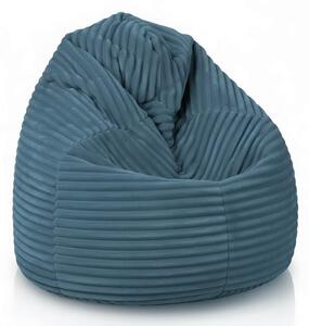 Sedací vak Primabag Giga Sako Velvet modrá