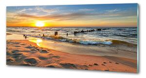 Panel lacobel Západ slunce pláž pksh-67409658