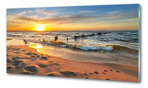 Panel lacobel Západ slunce pláž pksh-67409658