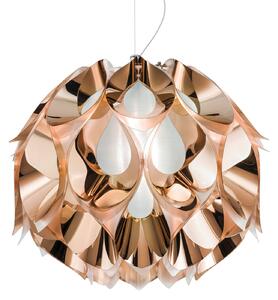 Závěsná svítidlo Slamp, FLORA, stmívatelné, Měděná, Obývací pokoj, Plast, Design