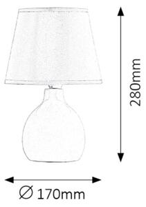 Rabalux 4475 - Stolní lampa INGRID 1xE14/40W/230V bílá