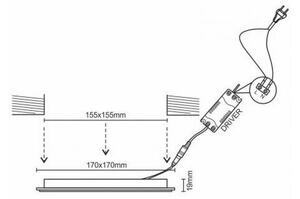 LED Podhledové svítidlo LED/12W/230V