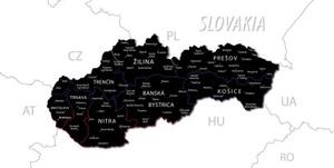 Obraz moderní mapa Slovenska - 100x50