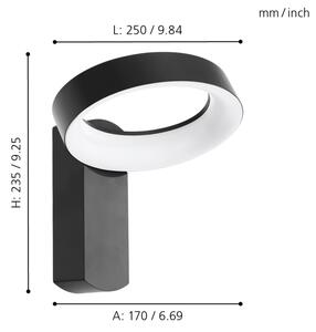 Eglo 97307 - LED Venkovní nástěnné svítidlo PERNATE LED/11W/230V IP44