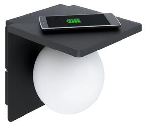 Eglo 98265 - Nástěnné svítidlo s bezdrátovým nabíjením CIGLIE 1xE14/40W/230V
