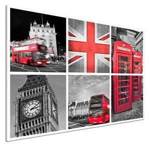 Dekorační panel sklo Koláž Londýn pksh-67924955