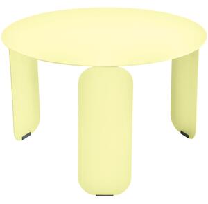 Citronově žlutý kovový zahradní konferenční stolek Fermob Bebop 60 cm
