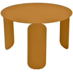 Hnědý kovový zahradní konferenční stolek Fermob Bebop 60 cm