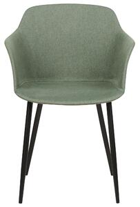 Tkanina Jídelní židle Sada 2 ks Tmavě zelená ELIM