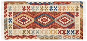 Vlněný kelimový koberec 80 x 150 cm vícebarevný OSHAKAN