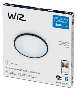 Philips WiZ Tunable white 8719514338036 SuperSlim stropní svítidlo LED 16W/1600lm 2700-6500K černá stmívatelné