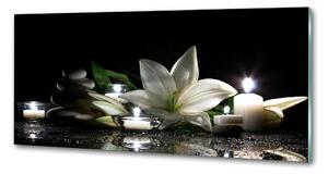 Dekorační panel sklo Bílá lilie pksh-68147040
