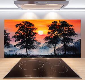 Panel do kuchyně Západ slunce les pksh-68195364