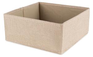 Béžový látkový úložný box 28x12x12 cm Sandy – Compactor