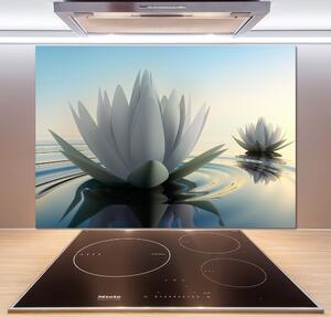 Dekorační panel sklo Květ lotosu pksh-68293663