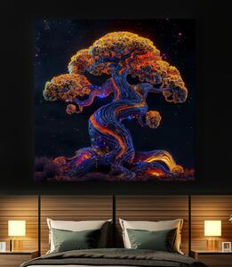 Obraz na plátně - Strom života Vesmírná míza FeelHappy.cz Velikost obrazu: 40 x 40 cm