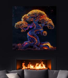 Obraz na plátně - Strom života Vesmírná míza FeelHappy.cz Velikost obrazu: 60 x 60 cm