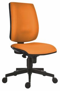Pracovní židle s vysokým opěrákem FLUTE oranžová