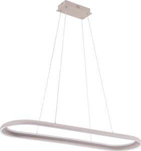 LED Lustr na lanku CASHMERE LED/80W/230V 30x100 cm béžová