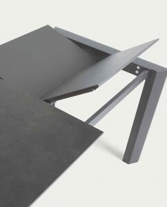 AXIS PORCELAIN DARK GREY rozkládací jídelní stůl 120 (180) cm