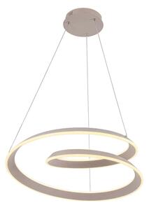 LED Lustr na lanku CASHMERE LED/75W/230V pr. 60 cm béžová